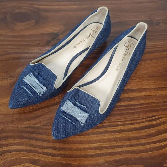 Trndy Blue Denim Flats - Picture 2 of 16